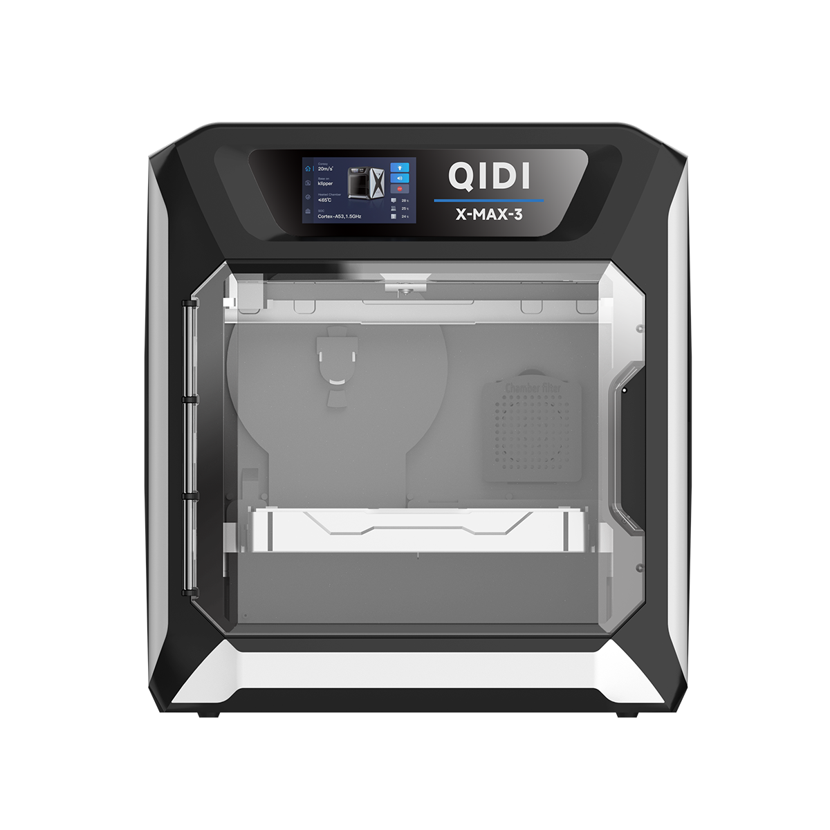 X-Max 3 3D Printer | 600mm/s, 325×325×315mm, 65°C – Qidi Tech EU X-Max 3 3D Printer | 600mm/s, 325×325×315mm, 65°C – Qidi Tech EU
