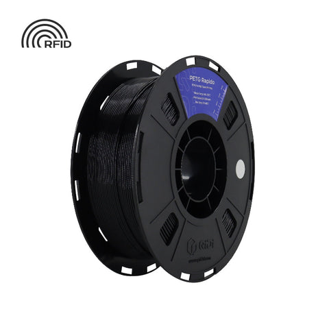 <tc>PETG</tc> Rápido - 1 kilogramo / Código HEX negro #0E0E0F