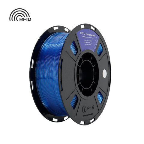 <tc>PETG</tc> Translúcido - 1 kilogramo / Código HEX azul #3399FF