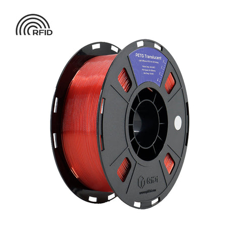 <tc>PETG</tc> Translúcido - 1 kilogramo / Código HEX rojo #FF4D4D