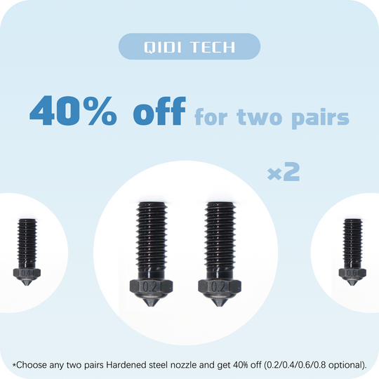 Q1-pro/x-max 3/x-plus 3/x-smart 3 gehärteter Stahldüse (2pcs)