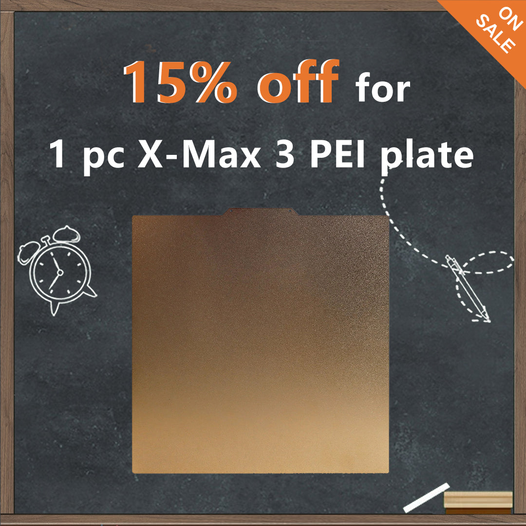 X-Max 3 Double-sided gold PEI plate