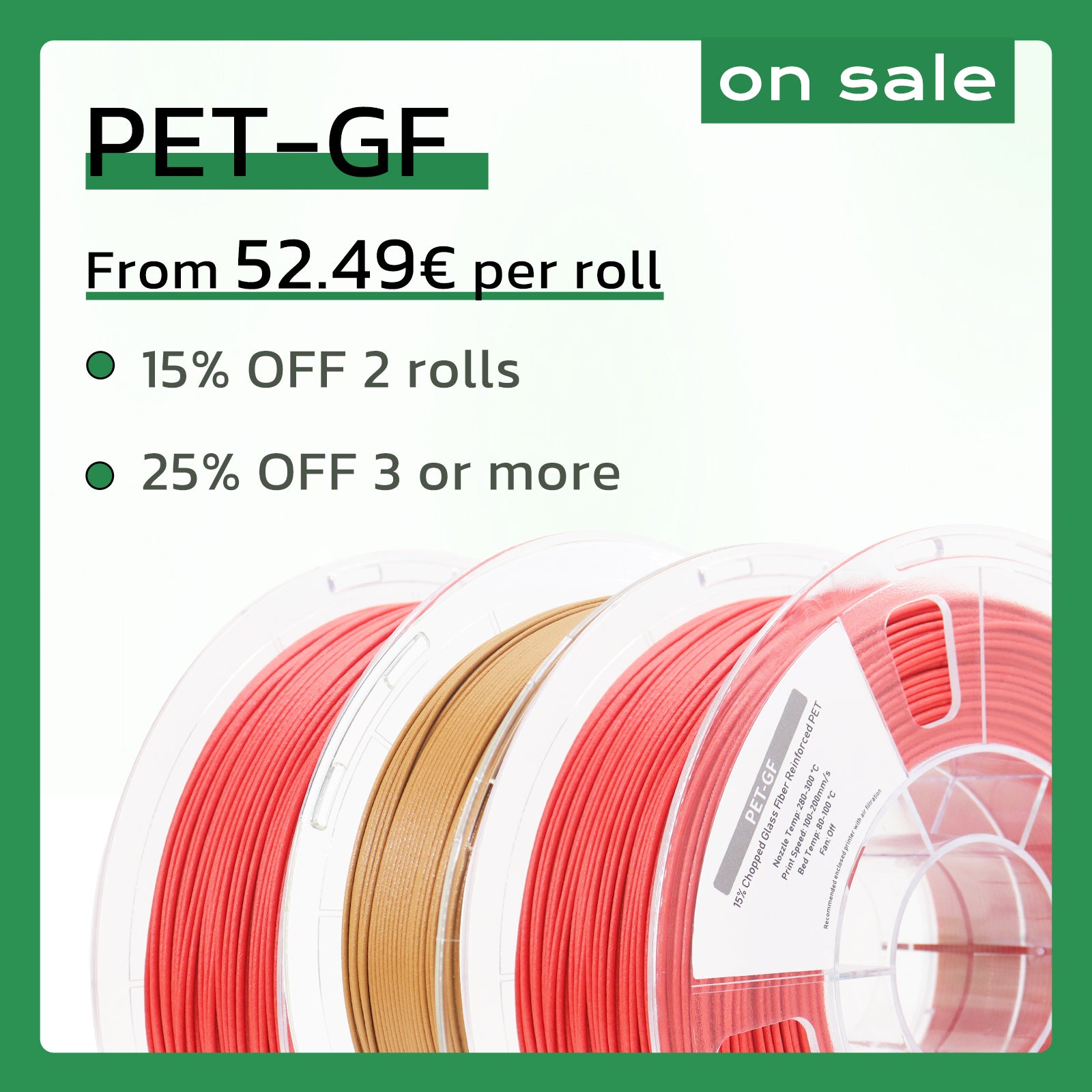 Pet-GF filament