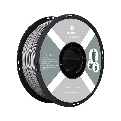 <tc>PLA</tc> Filamento rápido - Código HEX plateado #8B898B / UE