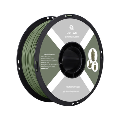 <tc>PLA</tc> Filamento rápido mate - UE / Código HEX verde oliva #637B53