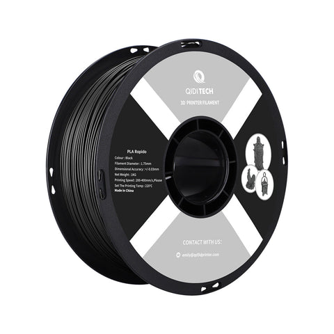 <tc>PLA</tc> Filamento rápido - Código HEX negro #000000 / UE