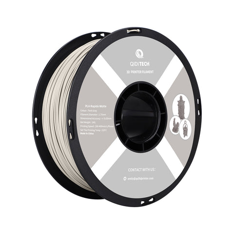<tc>PLA</tc> Filamento rápido mate - UE / Código HEX gris tecnológico #C4C0BD